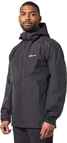 Berghaus Paclite 2.0, Giacca Impermeabile Leggera Uomo, Black/Black, XXXL