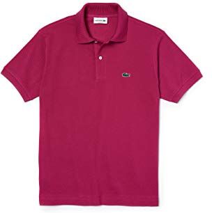 Lacoste LE Polo Migliori A Maniche Corte da Uomo , Rosa, M