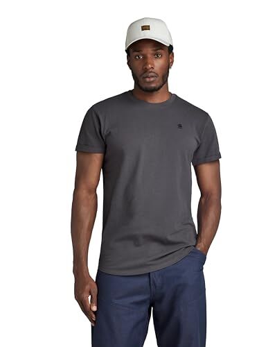G-STAR RAW Lash T-Shirt, T-shirt Uomo, Multicolore (grey asphalt htr -D565-G431), XXL
