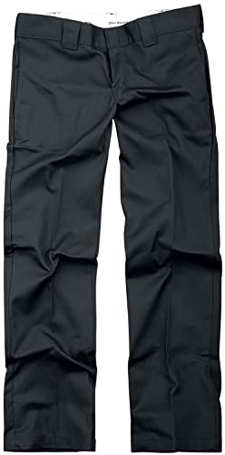 Dickies S/Stght Work Pant Pantaloni, Nero (Black), 34W / 32L Uomo