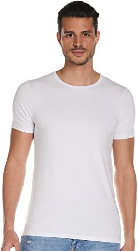 Jack & Jones Basic O-Neck Tee S/S Noos' T-Shirt, Bianco (Weiß (Optical White), L Uomo