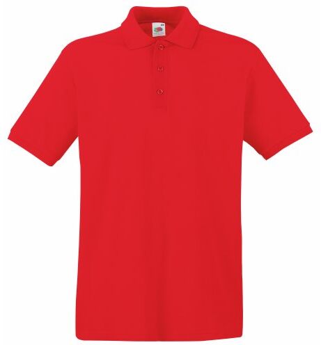 Fruit of the Loom Polo da uomo, taglia XL, colore: Bianco Colore: rosso xxl