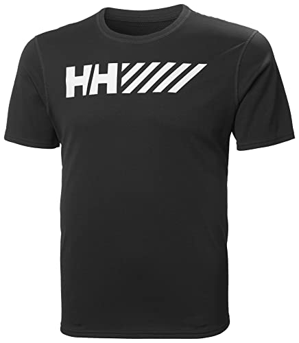 Helly Hansen Uomo Maglietta Lifa Tech Grafica, XL, Nero