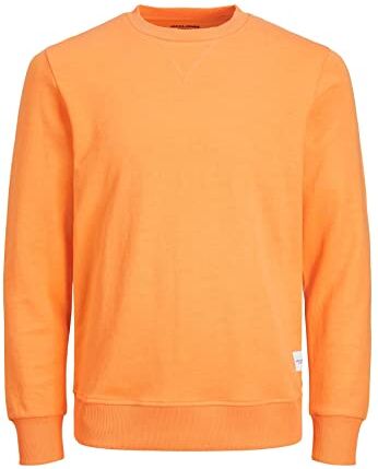 Jack & Jones Jjebasic Sweat Crew Neck Noos Felpa, Arancione (Pumpkin), XXL Uomo