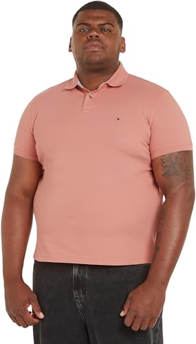 Tommy Hilfiger Uomo Maglietta Polo Maniche Corte 1985 Regular Fit, Rosa (Teaberry Blossom), S