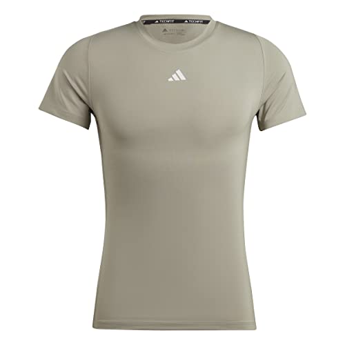 Adidas Techfit T-shirt a manica corta, Silver Pebble, XL