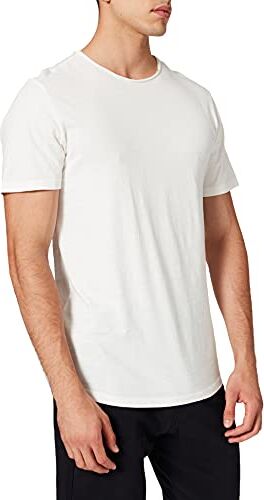 Jack & Jones T-shirt vestibilità morbida, girocollo a rotolino. Bianco