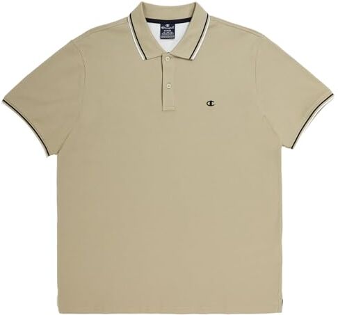 Champion Legacy Polo Gallery Light Cotton piqué C-Logo, Beige, XXL Uomo