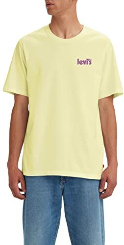 Levis Ss Relaxed Fit Tee, T-shirt Uomo, Core Poster Lemonade, M