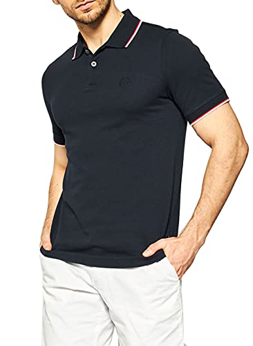 Armani Double Stripe Polo Uomo, Blu (NAVY 1510), XL