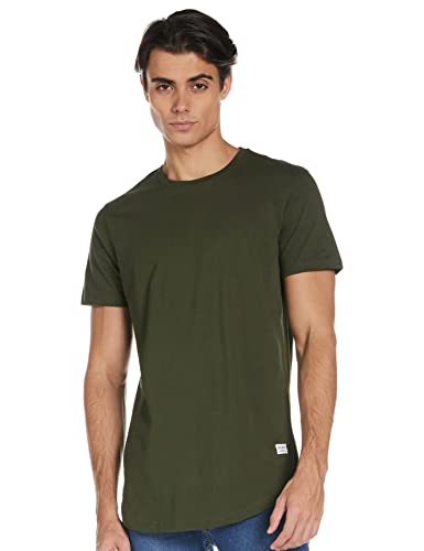 Jack & Jones JJENOA TEE SS CREW NECK NOOS, T-Shirt Uomo, Verde (Forest Night Fit:REG), S