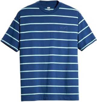 Levis Red Tab Vintage Tee, T-Shirt Uomo, Saturn Stripe Estate Blue, L