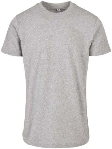 Build Your Brand Maglietta Basic con Scollo Rotondo T-Shirt, Grigio, XS Uomo