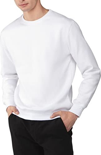 Nuqlo Felpa Uomo Senza Cappuccio   No Logo   Cotone Premium   Basic Sportivo Casual   Senza Zip   Semplice Tinta Unita