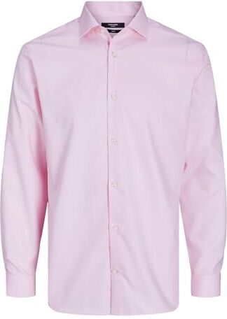 Jack & Jones Jprblaparker-Maglietta L/S Noos Felpa con Cappuccio, Rosa nettar/vestibilità: Slim Fit, M Uomo