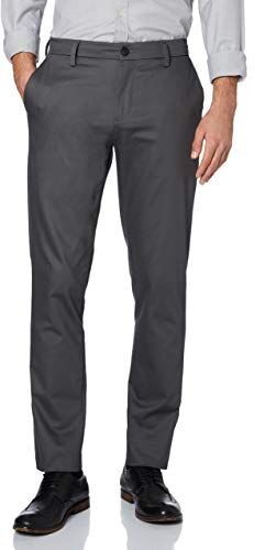 Dockers SIGNATURE KHAKI SLIM FIT PANTS, Pantaloni Chino Uomo, Grigio (Magnet), 42W / 34L