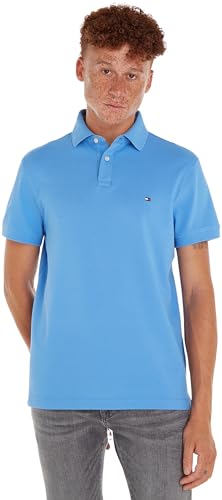 Tommy Hilfiger 1985 Regular Polo  Maniche Corte, Blu (Blue Spell), M Uomo