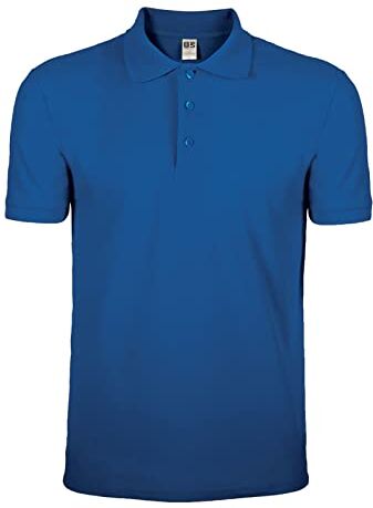 CHEMAGLIETTE! - ABBIGLIAMENTO E PERSONALIZZAZIONI Chemagliette Polo Uomo Manica Corta Maglia Abbigliamento da Lavoro, T Shirt 100% Cotone Piquet, Maglietta Tinta Unita con Colletto e Bottoni Evolution