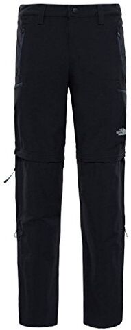 The North Face Pantaloni Convertibili Exploration, Uomo, TNF Black, Short 32