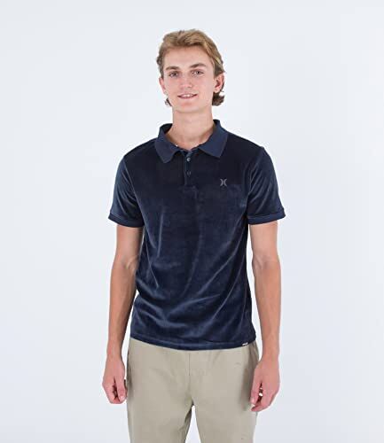 Hurley Polo Oceancare in Velluto, Ossidiana, XXL Uomo