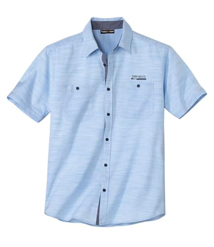 ATLAS FOR MEN Camicia Pilota Mediterranea a Righe XXL