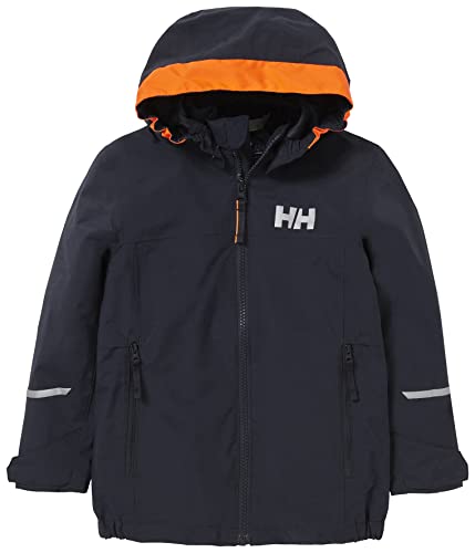 Helly Hansen Bambini Unisex Giacca Impermeabile Shelter 2.0, 1, Marina Militare