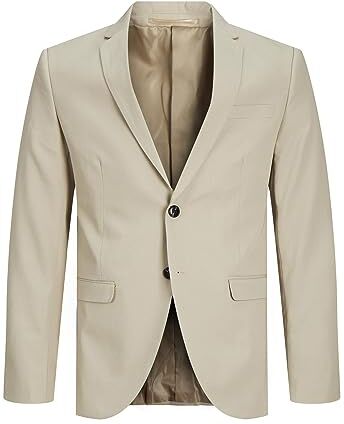 Jack & Jones Jprfranco Blazer Noos, Uomo Camicia casual, Pure Cashmere/Fit:super Slim Fit, 48