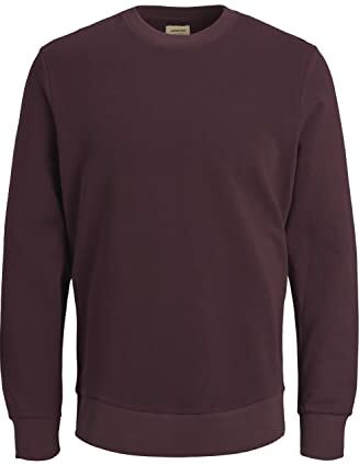 Jack & Jones Jjeholmen Felpa da Uomo con Collo Rotondo, Rosso (Port Royale/Reg Fit)., XXXL