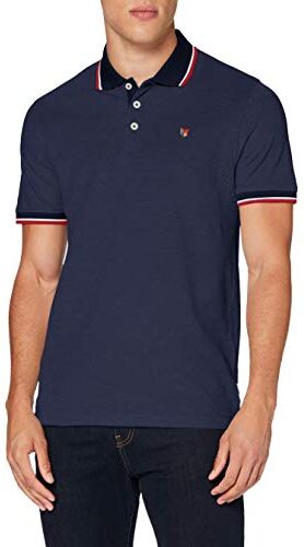 Jack & Jones JPRBLUWIN POLO SS NOOS, Polo-Shirt Uomo, Blu (Navy Blazer Fit:REG W. DENIM BLUE), XL