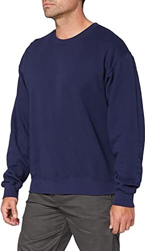 Fruit of the Loom Set in Sweat, Felpa Manica Lunga Uomo, Blu (Navy), XX-Large