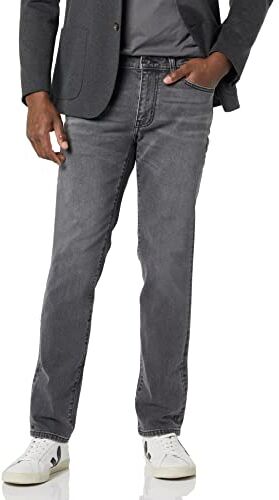 Amazon Essentials Jeans Slim Fit Uomo, Grigio Slavato, 38W / 34L