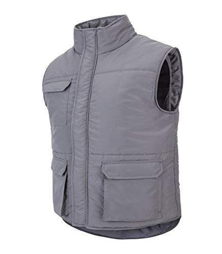 Velilla 205901; Gilet imbottito multitasche; colore grigio; taglia 2XL