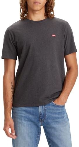 Levis Ss Original Housemark Tee, T-Shirt Uomo, Dark Charcoal Heather Dkr, XS