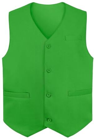 Top Tie Gilet da Uomo, Canottiera Unisex con Bottoni, Smanicato Gilet per commesso del supermercato e volontari