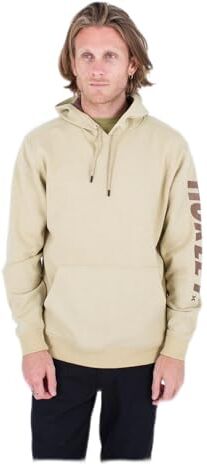 Hurley Acadia Heat Fleece Po Maglione Pullover, Crema d'Acero, XXL Uomo