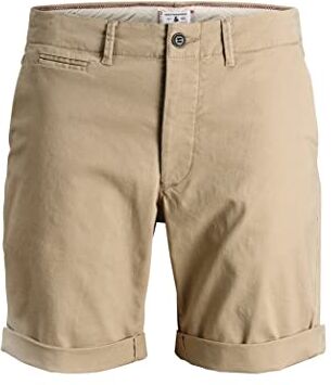 Jack & Jones Pantaloncini da Uomo, Beige (Crockery)., XXL