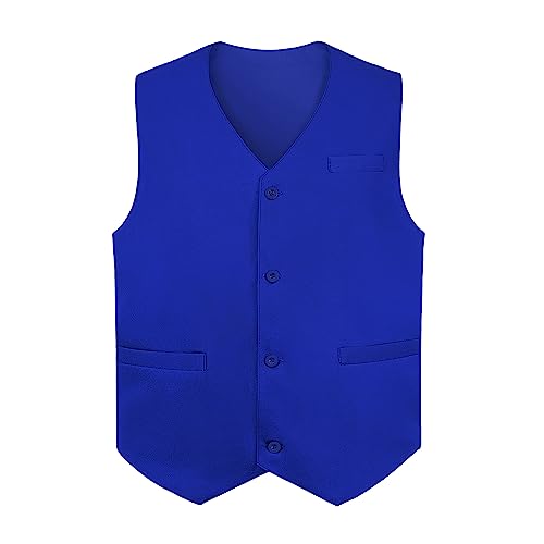 Top Tie Gilet da Uomo, Canottiera Unisex con Bottoni, Smanicato Gilet per commesso del supermercato e volontari