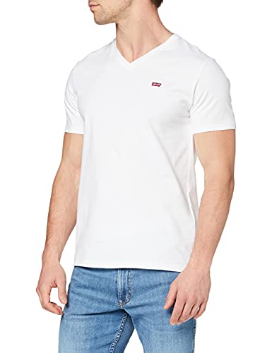 Levis Original Housemark V-Neck, Uomo, White, XL