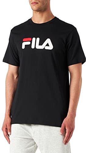 Fila Bellano Tee, T-shirt Unisex Adulto, Nero (Black), XS