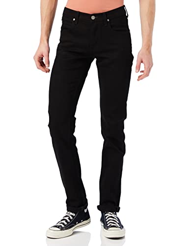 Lee Daren Zip Fly Jeans, Nero (Clean Black), 34W / 32L Uomo
