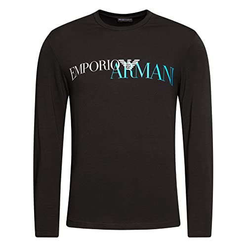 Emporio Armani T-shirt da uomo 111907 0A516 T-shirt manica lunga, girocollo, M