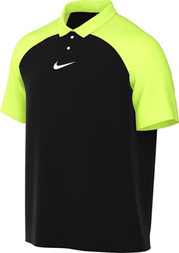 Nike DF Academy PRO, T-Shirt Uomo, Black/Volt/White, M