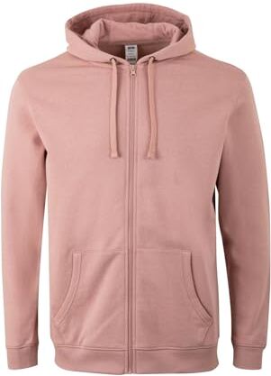 Mukua Sf270u Felpa con Cappuccio e Zip, Rosa Pallido, M Unisex-Adulto