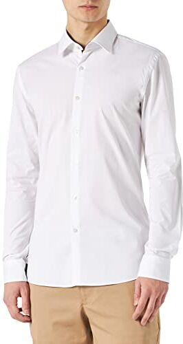 HUGO Ekoy, Camicia Uomo, Open White143, 43