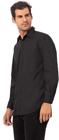 Chef Works Uniforme Works a798-s unisex a maniche lunghe, da uomo, colore: Nero