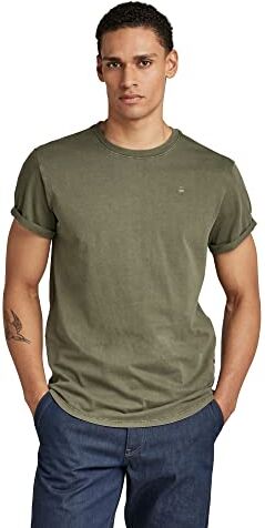 G-STAR RAW Overdyed Lash T-Shirt, T-shirt Uomo, Verde scuro (combat gd ), XL