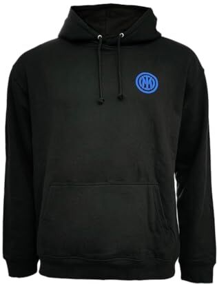 Inter Felpa Hoodie Snake Oversized Logo Nera