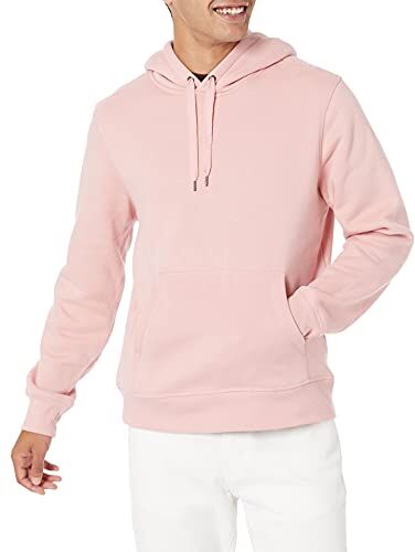 Amazon Essentials Felpa in Pile con Cappuccio (Disponibile nelle Taglie Big & Tall) Uomo, Rosa, XS