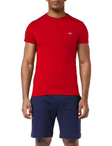 Lacoste Th6709, T-shirt Uomo, Red, M