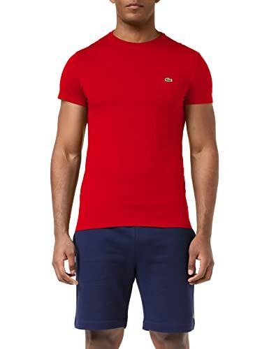 Lacoste Th6709, T-shirt Uomo, Red, L